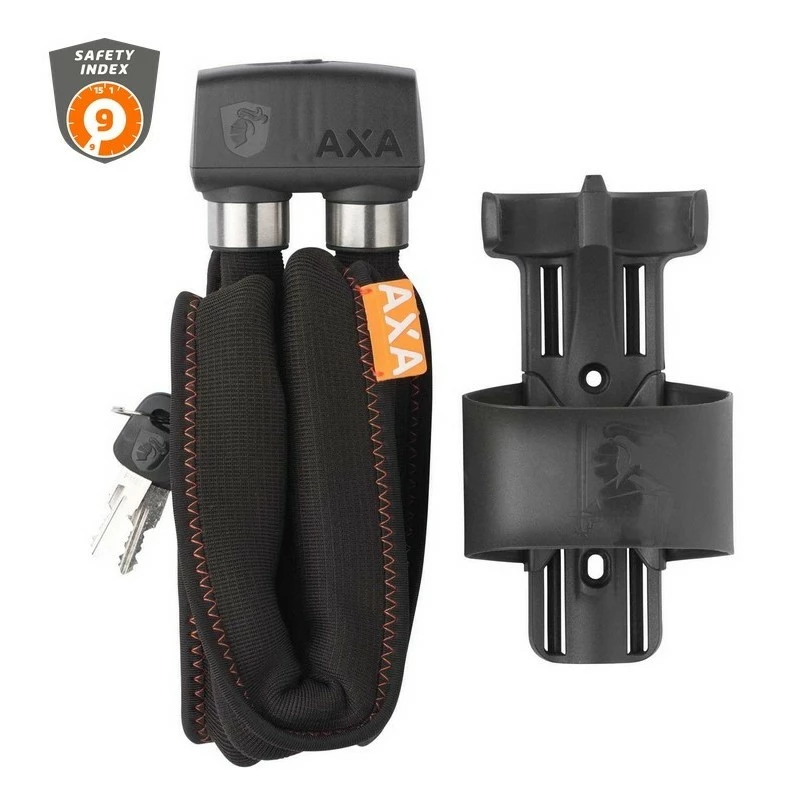 Axa Bike Security Antivol Pliable 800 Gris + Holder 3 Axa Bike Security Antivol Pliable 800 Gris + Holder