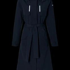 Trench Basil Mosse Femme -Antivols Vélo Soldes Boutique basil mosse bicycle rain trenchcoat women blue 2