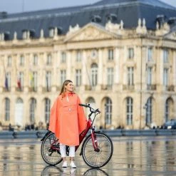 Le Temps Des Grenouilles Poncho De Pluie ADULTE - Coloris Unis 28 Le Temps Des Grenouilles Poncho De Pluie ADULTE - Coloris Unis -Antivols Vélo Soldes Boutique cape de pluie de couleur pop orange le temps des grenouilles