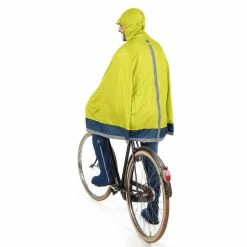 Tucano Urbano Cape De Pluie Vélo Garibaldina -Antivols Vélo Soldes Boutique cape de pluie garibaldina jaune fluo vu derriere