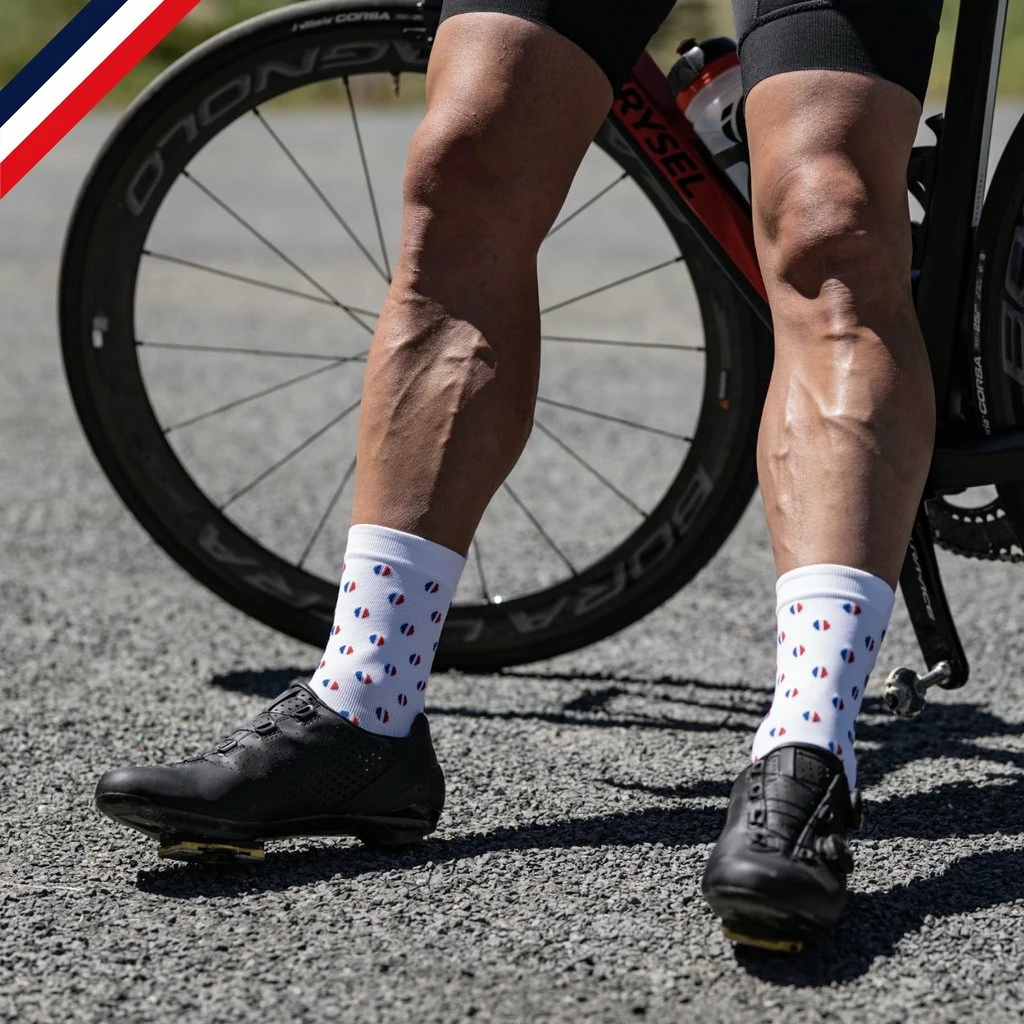 Pente Douce Chaussettes De Cyclisme : Cocardes 4 Pente Douce Chaussettes De Cyclisme : Cocardes – Image 3