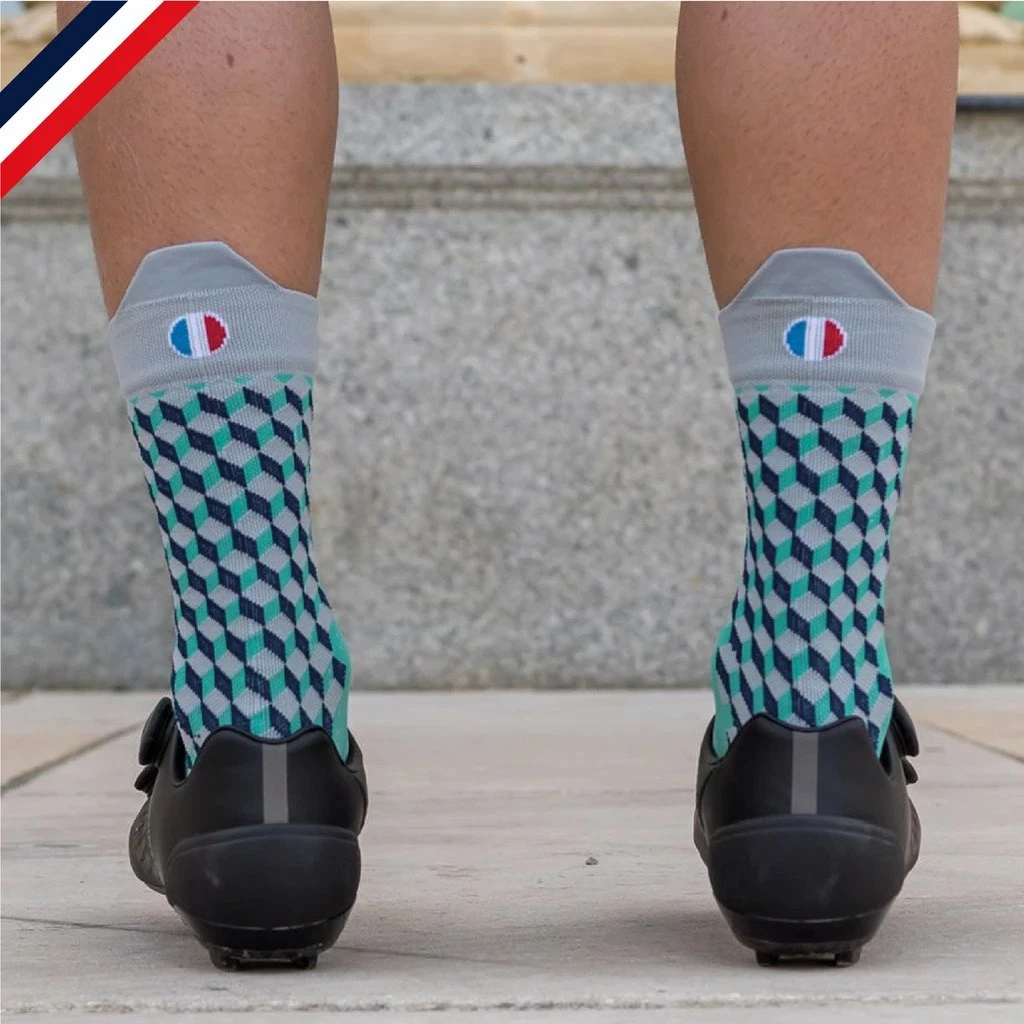 Pente Douce Chaussettes De Cyclisme Cubiques 5 Pente Douce Chaussettes De Cyclisme Cubiques – Image 3