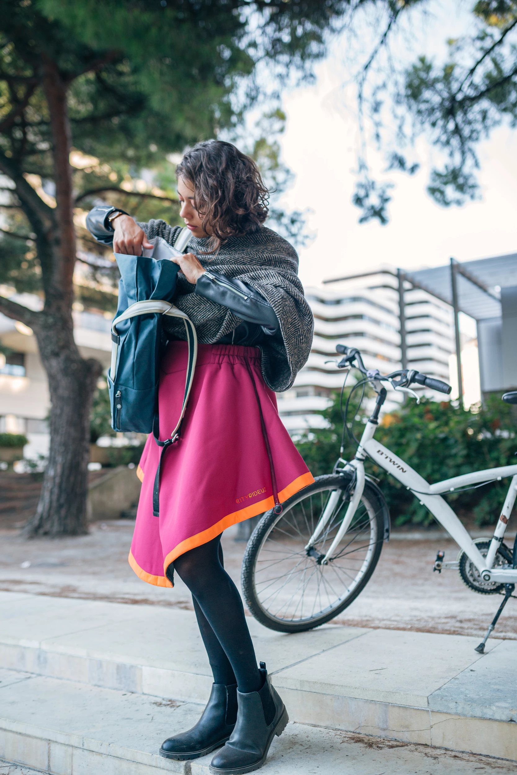 Cityrideuz Sur-jupe Vélo Holly 6 Cityrideuz Sur-jupe Vélo Holly – Image 5