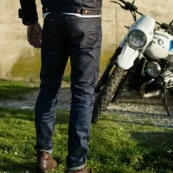 Bolid'ster Jean Vélo Homme (Hip'ster Indigo) - Coupe Ajustée -Antivols Vélo Soldes Boutique jean bolid ster hipster velo moto homme