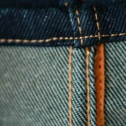 Bolid'ster Jean Vélo Homme (Hip'ster Indigo) - Coupe Ajustée -Antivols Vélo Soldes Boutique jean tissu resistant armalith hipster indigo revers niveau des chevilles