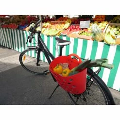 HAPO-G Panier Trendy One Arrière -Antivols Vélo Soldes Boutique panier trendy one fixation porte bagages rouge 5