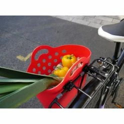 HAPO-G Panier Trendy One Arrière -Antivols Vélo Soldes Boutique panier trendy one fixation porte bagages rouge 6