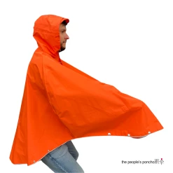 The Peoples Poncho Poncho Vélo Pluie 3.0 17 The Peoples Poncho Poncho Vélo Pluie 3.0 -Antivols Vélo Soldes Boutique peoples poncho orange profil