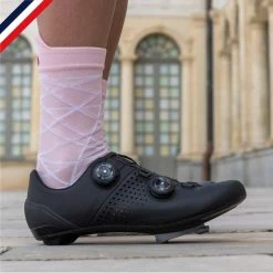 Pente Douce Chaussettes De Cyclisme : Rose Poudrée
