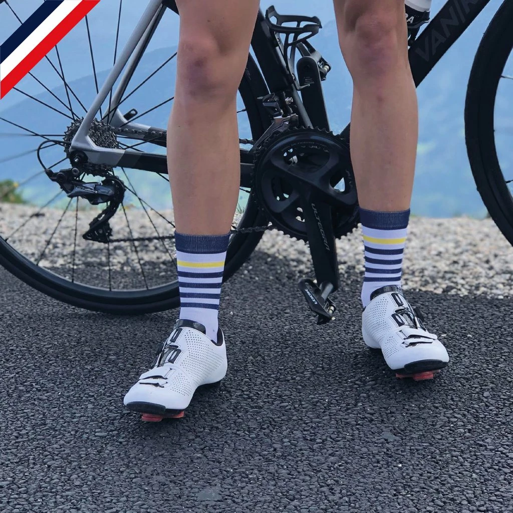 Pente Douce Chaussettes De Cyclisme : Marinière Jaune 5 Pente Douce Chaussettes De Cyclisme : Marinière Jaune – Image 3