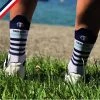 Pente Douce Chaussettes De Cyclisme : Marinière Bleue