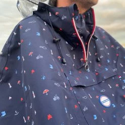 Le Temps Des Grenouilles Cape De Pluie Vélo ADULTE - Tissu à Motif -Antivols Vélo Soldes Boutique poncho pluie adulte design velo temps des grenouilles